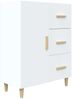 vidaXL Sideboard Weiß 69,5 x 34 x 90 cm Holzwerkstoff [812168] Bild 2