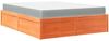 vidaXL Bett mit Matratze Wachsbraun 140x200 cm Massivholz Kiefer 3281936 Bild 2