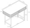 Konsolentisch Tvedestrand 100x50x76 cm Holzfarben [en. casa] Bild 3