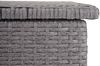 Poly-Rattan Kissenbox HWC-D88, Gartentruhe Auflagenbox Truhe ~ Basic grau, 51x115x59cm 250l Bild 4