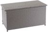 Poly-Rattan Kissenbox HWC-D88, Gartentruhe Auflagenbox Truhe ~ Basic grau, 51x115x59cm 250l Bild 3