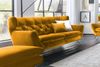 KAWOLA Sofa CHARME 3-Sitzer Velvet curry 94 x 95 x 225 cm Bild 2