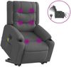 vidaXL Elektrischer Massagesessel mit Aufstehhilfe Dunkelgrau Stoff 3206583 Bild 2