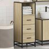 vidaXL Badschrank Sonoma-Eiche 35x37,5x100 cm Holzwerkstoff 849250 Bild 4