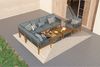 BBWL Gartenlounge-Set mit Akazienholz, Sofa, 2 Tische, wetterfest, Kissen abnehmbar waschbar, Gartenmöbel Sitzgruppe 7–8 Personen Lounge Set Bild 3