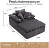 ANYSUN Relaxsessel Cord-Schlafsofa,Loungesessel,Gästebetten,Loungesofa (Bequemes Einzelsitz-Bodensofa, mit 2 Kissen,Lesesessel bequem), Perfekt für Wohnzimmer, Schlafzimmer, Jugendzimmer, Gästezimmer Bild 2
