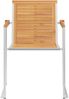 vidaXL Gartenstühle mit Kissen 2 Stk. Massivholz Teak und Stahl 3061517 Bild 5