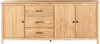 Sideboard mit 3 Türen LEONORA Kiefernholz Hellbraun Bild 3