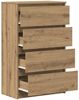 Sideboard, Kommode Artisan-Eiche 60x35x98,5 cm Holzwerkstoff j1052p Bild 5