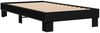 vidaXL Bettgestell Schwarz 90x200 cm Holzwerkstoff und Metall 845872 Bild 3