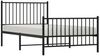 vidaXL Bettgestell mit Kopf- und Fußteil Metall Schwarz 100x190 cm 350876 Bild 4