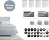 Boxspringgestell Dream-Well 180x200 cm Bouclé Creme-Weiß Bild 5