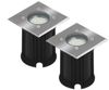 2er-Set LED-Bodeneinbaustrahler Outdoor, eckig, befahrbar, max 800 kg Last, IP65 Bild 2