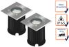 2er-Set LED-Bodeneinbaustrahler Outdoor, eckig, befahrbar, max 800 kg Last, IP65 Bild 3