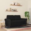 vidaXL 2-Sitzer-Sofa Schwarz 120 cm Samt 359524 Bild 3