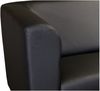 Edles Loungesofa Chicago 3 Sitzer in Kunstleder Schwarz Couch Polstersofa Sofa Bild 3