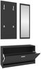 vidaXL 3-tlg. Flurmöbel-Set Schwarz Holzwerkstoff 342571 Bild 2