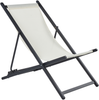 Klappbarer Liegestuhl LOCRI II Metall Hellbeige Bild 4