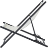 Klappbarer Liegestuhl LOCRI II Metall Hellbeige Bild 5