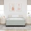 vidaXL Bettrahmen mit Matratze Hellgrau 140 x 200 cm Stoff 3399066 Bild 3