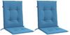 vidaXL Niedriglehner-Auflagen 2 Stk. Melange Blau 100x50x4 cm Stoff 4002457 Bild 4