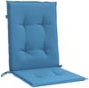 vidaXL Niedriglehner-Auflagen 2 Stk. Melange Blau 100x50x4 cm Stoff 4002457 Bild 5