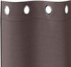 vidaXL Verdunkelungs-Vorhänge mit Ringen 2 pcs Dunkelbraun 4107334 Bild 5