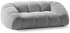 Micadoni Sofa Diana 2-Sitzer 3D-Stoff Silber Bild 2