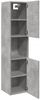 vidaXL Bad-Hängeschrank Betongrau 30x30x130 cm Holzwerkstoff 856220 Bild 5