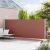 Seitenmarkise Ausziehbar, Balkon Sichtschutz 180x600 cm Braun Bild 3