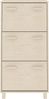 vidaXL Schuhschrank HAMAR Honigbraun 59,5x35x117 cm Massivholz Kiefer 340512 Bild 3