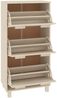 vidaXL Schuhschrank HAMAR Honigbraun 59,5x35x117 cm Massivholz Kiefer 340512 Bild 4