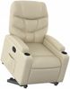 vidaXL Relaxsessel mit Aufstehhilfe Creme Kunstleder 3204659 Bild 3