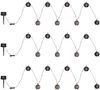 LED Solar Lichterkette, 24x Kugel, Flammen-Effekt, L 200 cm Bild 2