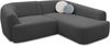DOMO. collection Ecksofa 100 026, kleine Couch in L-Form, mit Taschenfederkern, organische Form, Sofa, Polsterecke, Eckcouch, Polstergarnitur 216 x 196 x 76 cm (BxTxH), dunkelgrau Bild 2