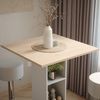 Bartisch-Set Repose Weiß/Sonoma 75 x 75 cm mit 2 Barhockern Vicco Bild 5