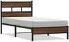 vidaXL Bettgestell ohne Matratze Braun Eiche 100x190 cm Holzwerkstoff 4017302 Bild 2