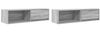 vidaXL TV-Schränke 2 Stk. Grau Sonoma 100x31x25,5 cm Holzwerkstoff 861483 Bild 2