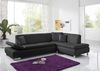 Ecksofa mit Ottomane rechts Kaye Bezug Kunstleder Metallfuß verchromt / schwarz 23140 Bild 2