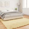 vidaXL Teppich aus Kunstschaffell TAFALLA Creme 240 x 240 cm Polyester 42021512 Bild 4