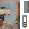 Kühlumbauschrank R-Line Blau-Grau 60 cm Vicco Bild 2