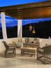 Gartensofa Reputina aus Aluminium-Geflecht, skandinavischer Stil, natur, mit abziehbaren Sunproof Kissen Bild 5