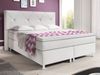 inter Boxspringbett Oxford 180x200 cm mit 7-Zonen Taschenfederkermatratzen und Topper (180x200 cm, Weiß mit 7 Zonen Taschenfederkernmatratzen und Topper), Taschenfederkern-Komfort, gepolstertes Kopfteil, inklusive Matratzen Bild 2