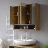 Badspiegelschrank Beatrice Artisan Eiche/Anthrazit 80 x 72 cm Vicco Bild 5