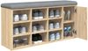 vidaXL Schuhbank Sonoma-Eiche 102x32x50 cm Holzwerkstoff 835091 Bild 4