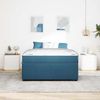 vidaXL Bettrahmen mit Matratze Blau 160 x 200 cm Stoff 3398416 Bild 3