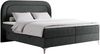 Boxspringbett, Schlafzimmerbett, Bettkasten - EIRA -200 x 200 cm - Dunkelgrau Stoff - H3 Bild 4