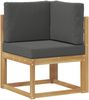 vidaXL Outdoor-Sofagarnitur mit Kissen 5 pcs Weiß und Anthrazit 3387611 Bild 4