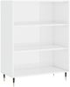 vidaXL Bücherregal Hochglanz-Weiß 69,5x32,5x90 cm Holzwerkstoff 828342 Bild 2