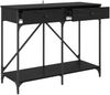 vidaXL Konsolentisch Schwarz Eichen-Optik 100 x 39 x 78,5 cm 882808 Bild 5